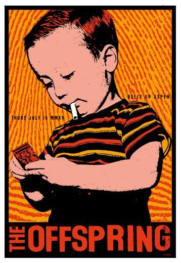 Оффспринг чб Постер