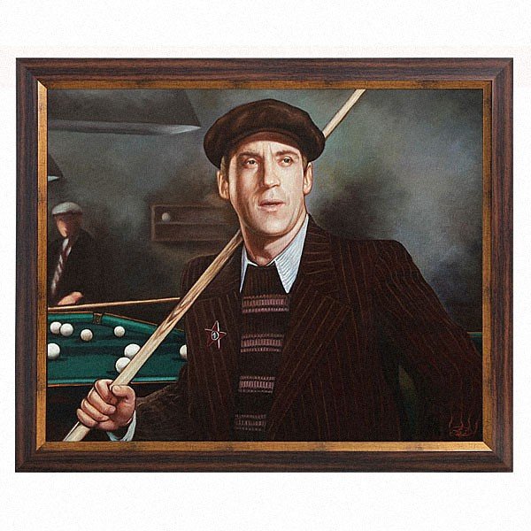 Глеб Жеглов в бильярде картина