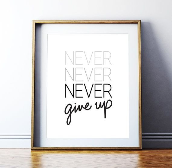 Логотип never give up
