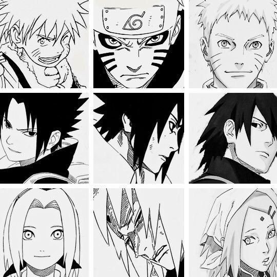 Наруто Манга команда 7