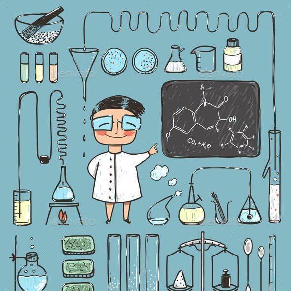 Лаборатория плакат дизайн