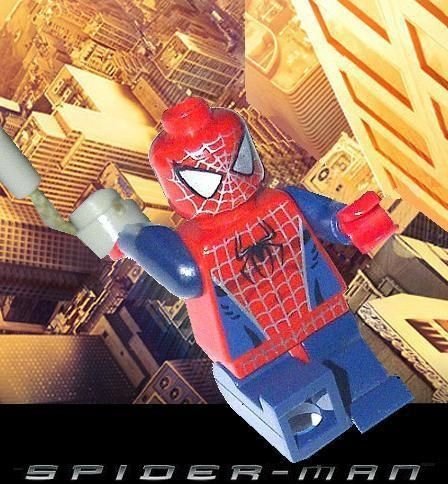 Лего человек паук снял маску