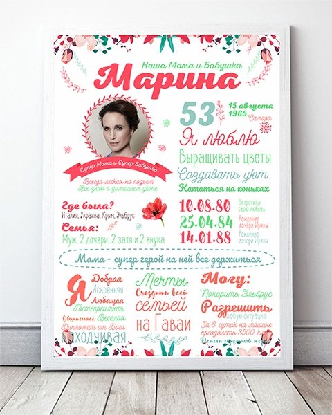 Постер для мамы