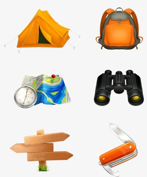 Предметы для путешествия для детей