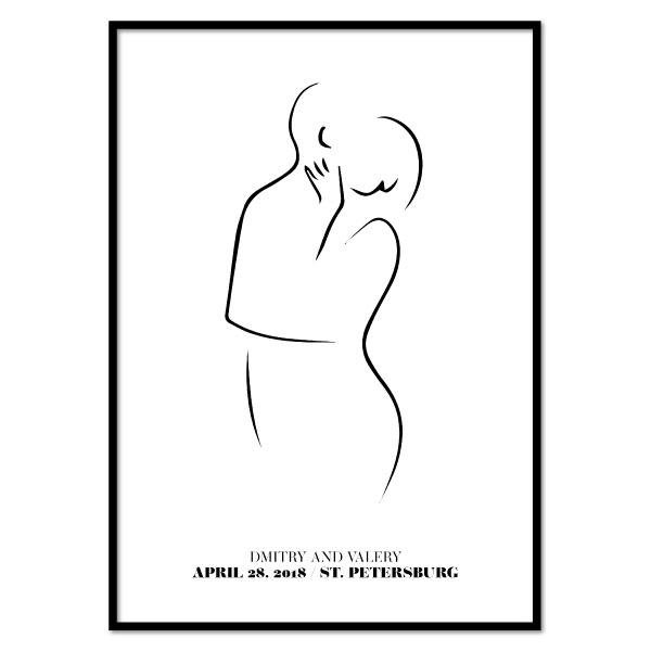 Любовь моя плакат