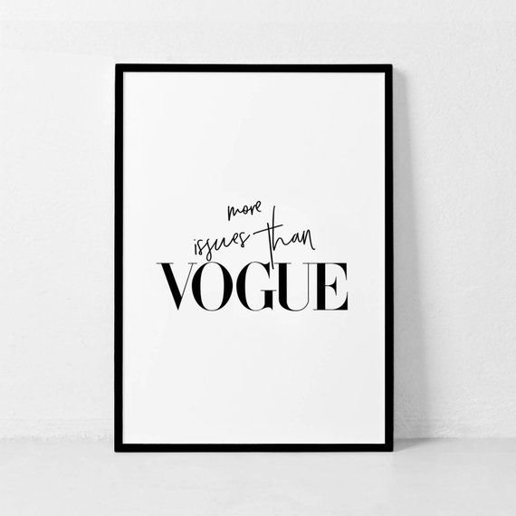 Постер Vogue