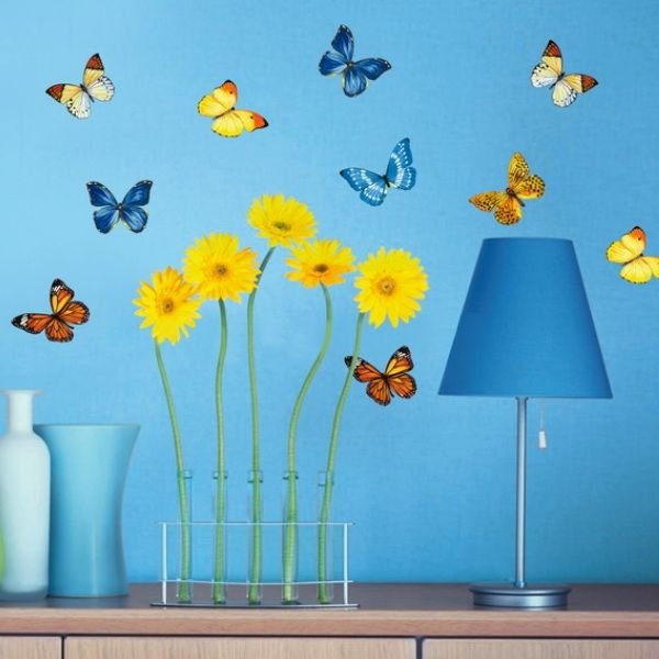 Бабочки на стену в детском саду