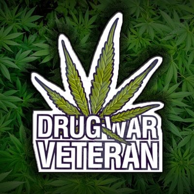 Наклейка ветеран нарковойн