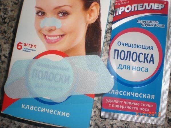 Пластырь от черных точек на носу