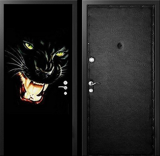 Наклейка на входную металлическую дверь