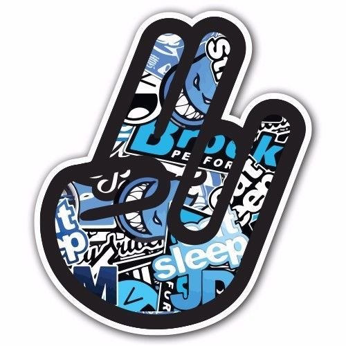 Яркие наклейки на сноуборд