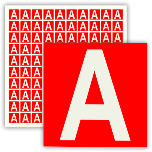 Знак аварийного освещения на светильник