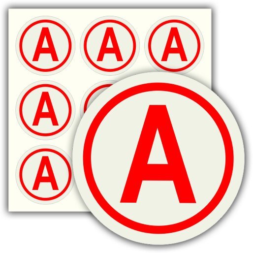 Наклейка а на аварийный светильник 50х50