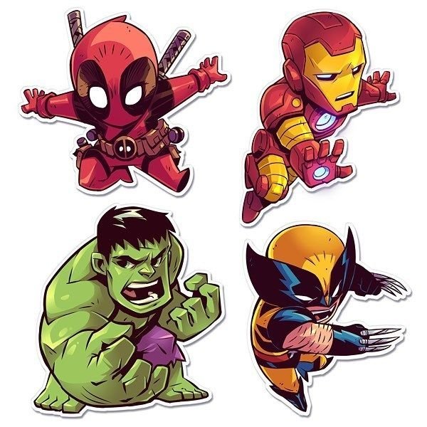 Супергерои наклейки (48 фото)