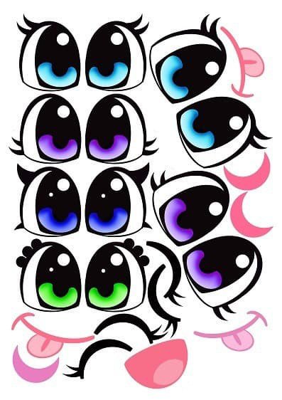 Глаза наклейки для шаров