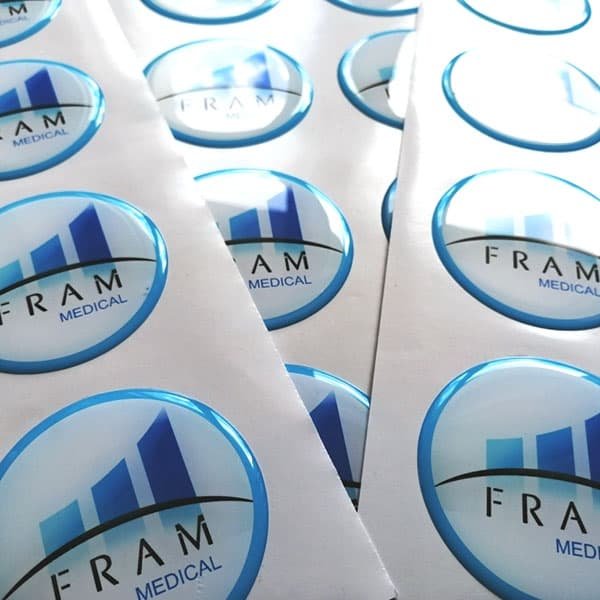 Наклейки со смолой