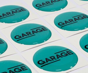 Наклейки со смолой