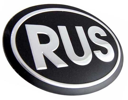 Овальная наклейка на авто