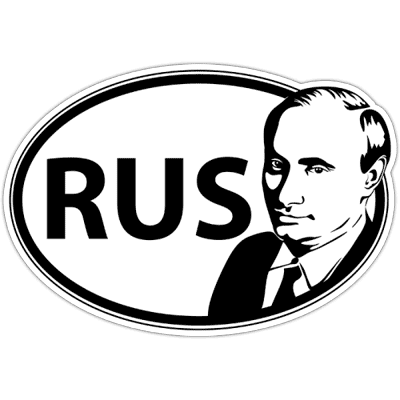 Знак Rus на автомобиль