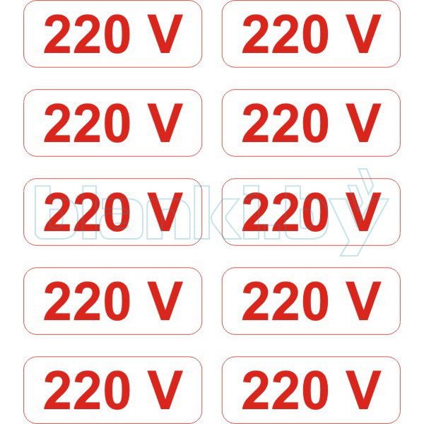 Наклейки 220в на розетки
