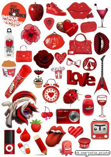 Красный стикер