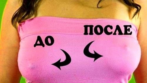 Бюстгальтер наклейка прозрачная