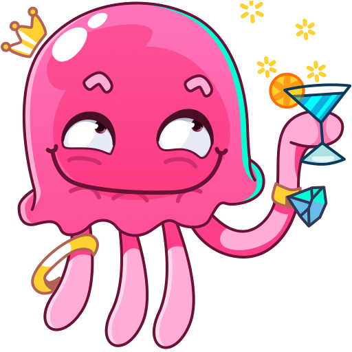 Медуза Джилл Стикеры ВК