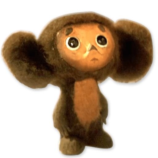 Чебурашка на прозрачном фоне