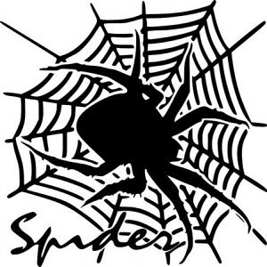 Вытынанки паук Хэллоуин