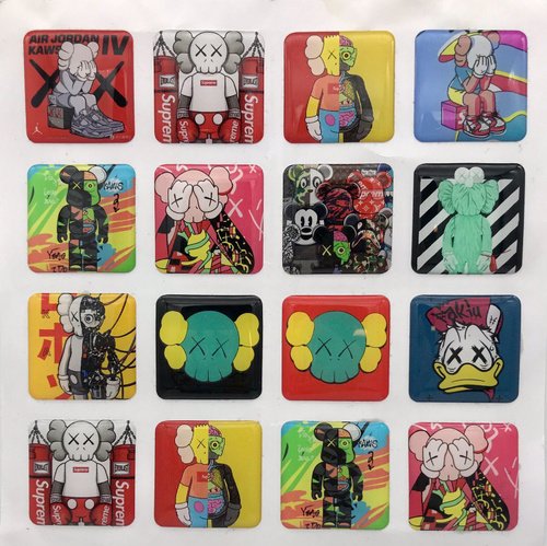 Наклейки на чехол квадратные