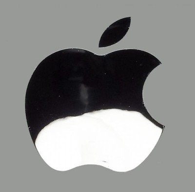 Металлические наклейки яблоко