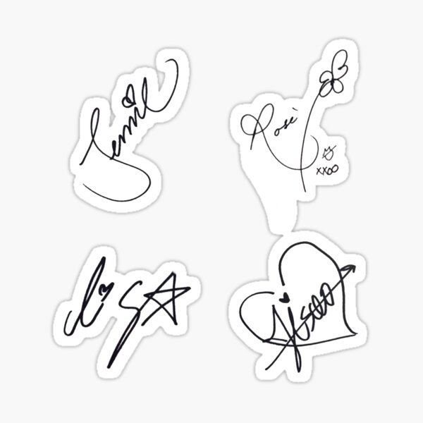 Блэк Пинк наклейки Стикеры