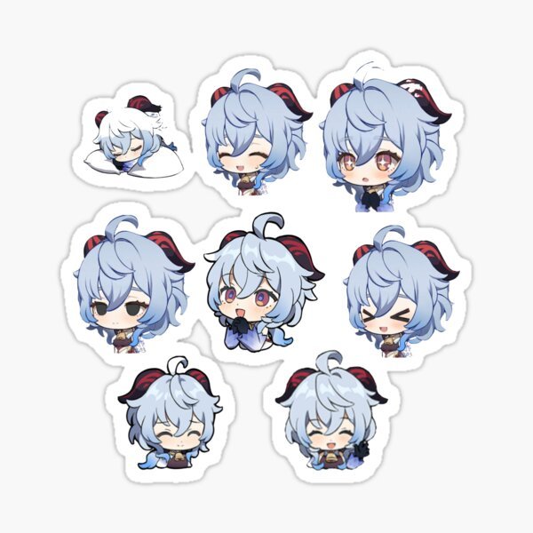 Стикеры Геншин Импакт Чиби Сяо