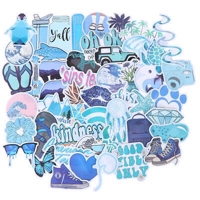 Меловые Стикеры синие