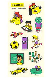 Наклейки тинькофф