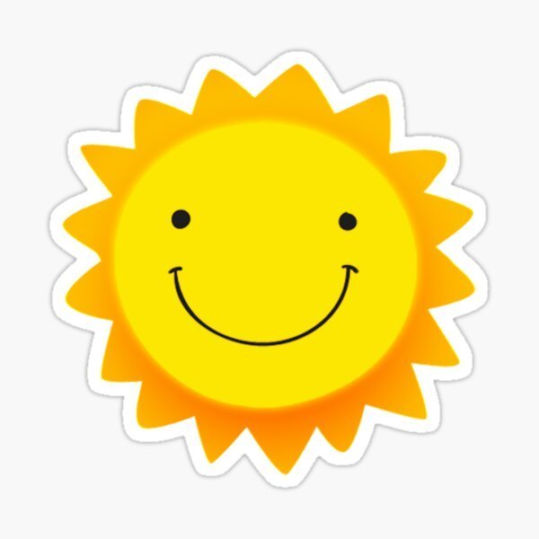 Солнце наклейка