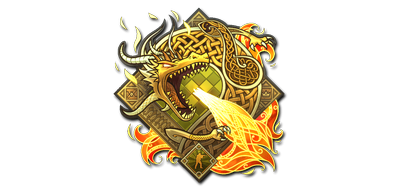 Наклейка драгон ЛОР В КС