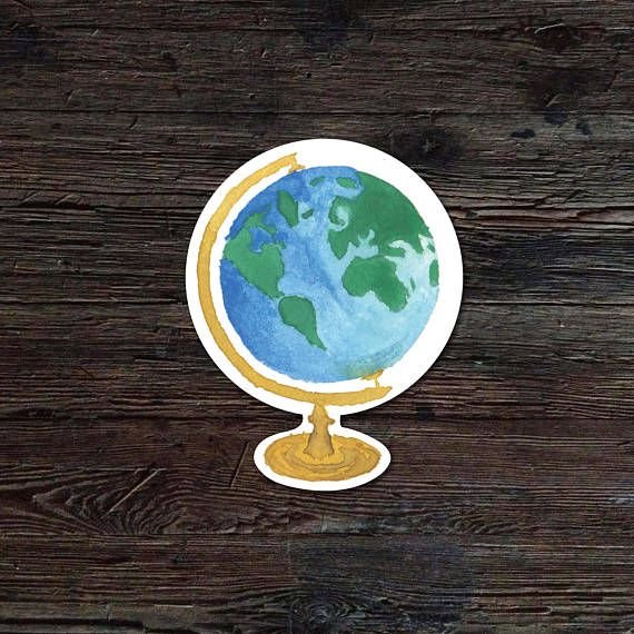Глобус из стикеров