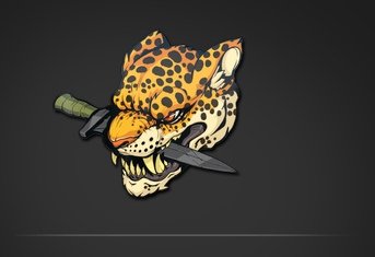 Наклейка пятнистый враг голографическая