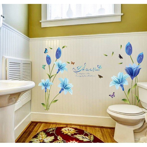 Наклейки для ванной комнаты на стену