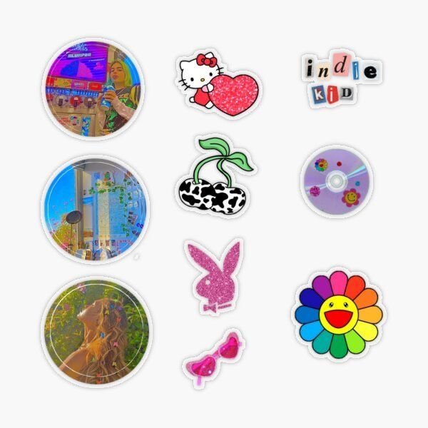 Наклейки в стиле инди КИД