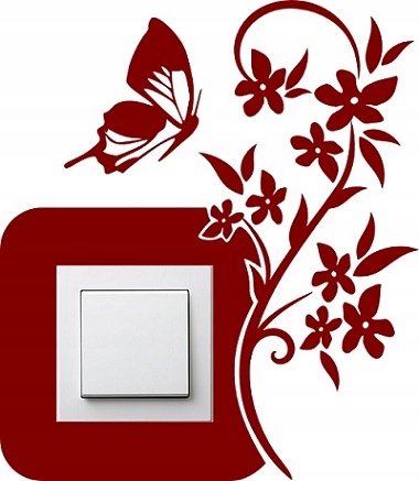 Интерьерная наклейка на выключатель