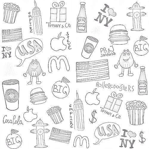 Наклейки черно белые маленькие