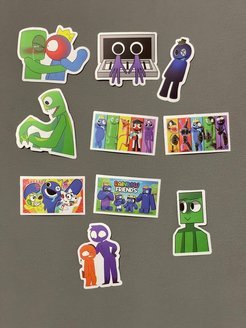 Радужные наклейки