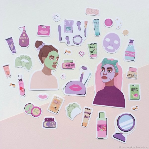 Стикер "косметика"