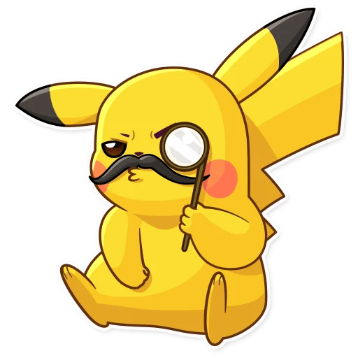 Кавайные картинки Пикачу для срисовки