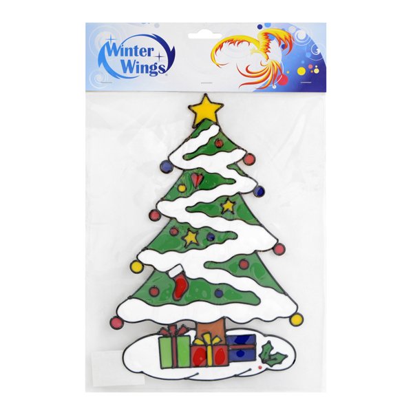 Силиконовые наклейки на стекло новогодние