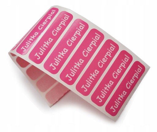 Именные наклейки на одежду для детского сада