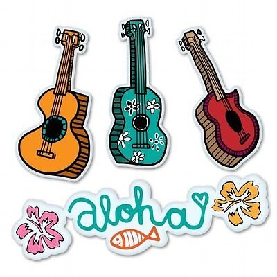 Гитара украшенная наклейками