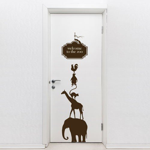 Наклейки на двери декоративные (48 фото)